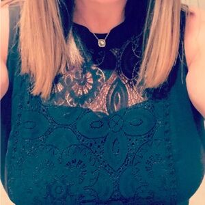 Like New TORRID Black Lace Women's Top